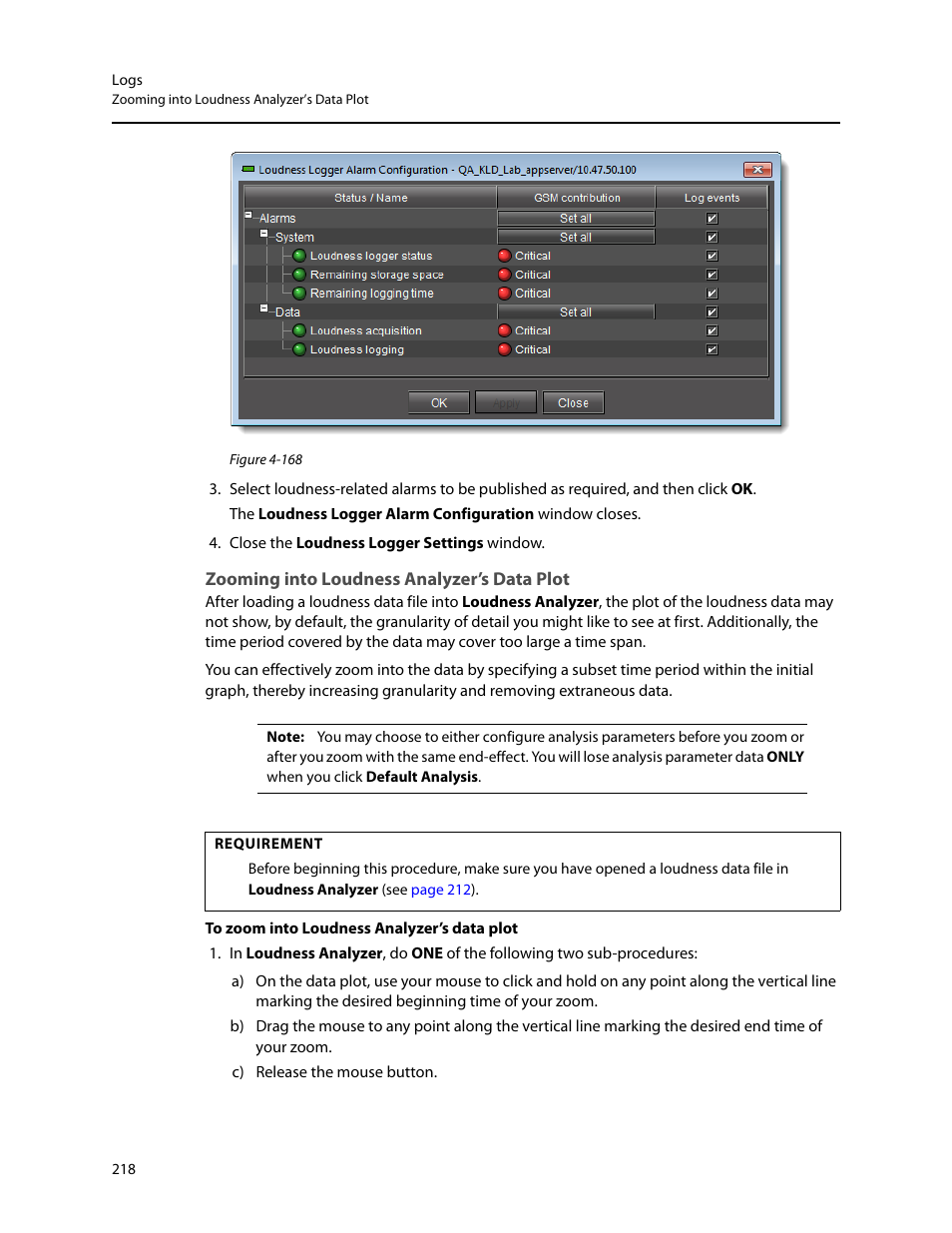 Zooming into loudness analyzer’s data plot | Grass Valley iControl V.4.43 User Manual | Page 228 / 772