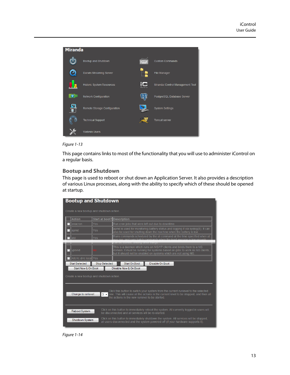Bootup and shutdown | Grass Valley iControl V.4.43 User Manual | Page 23 / 772