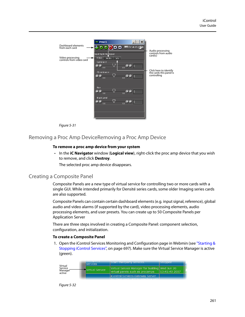 Creating a composite panel | Grass Valley iControl V.4.43 User Manual | Page 271 / 772