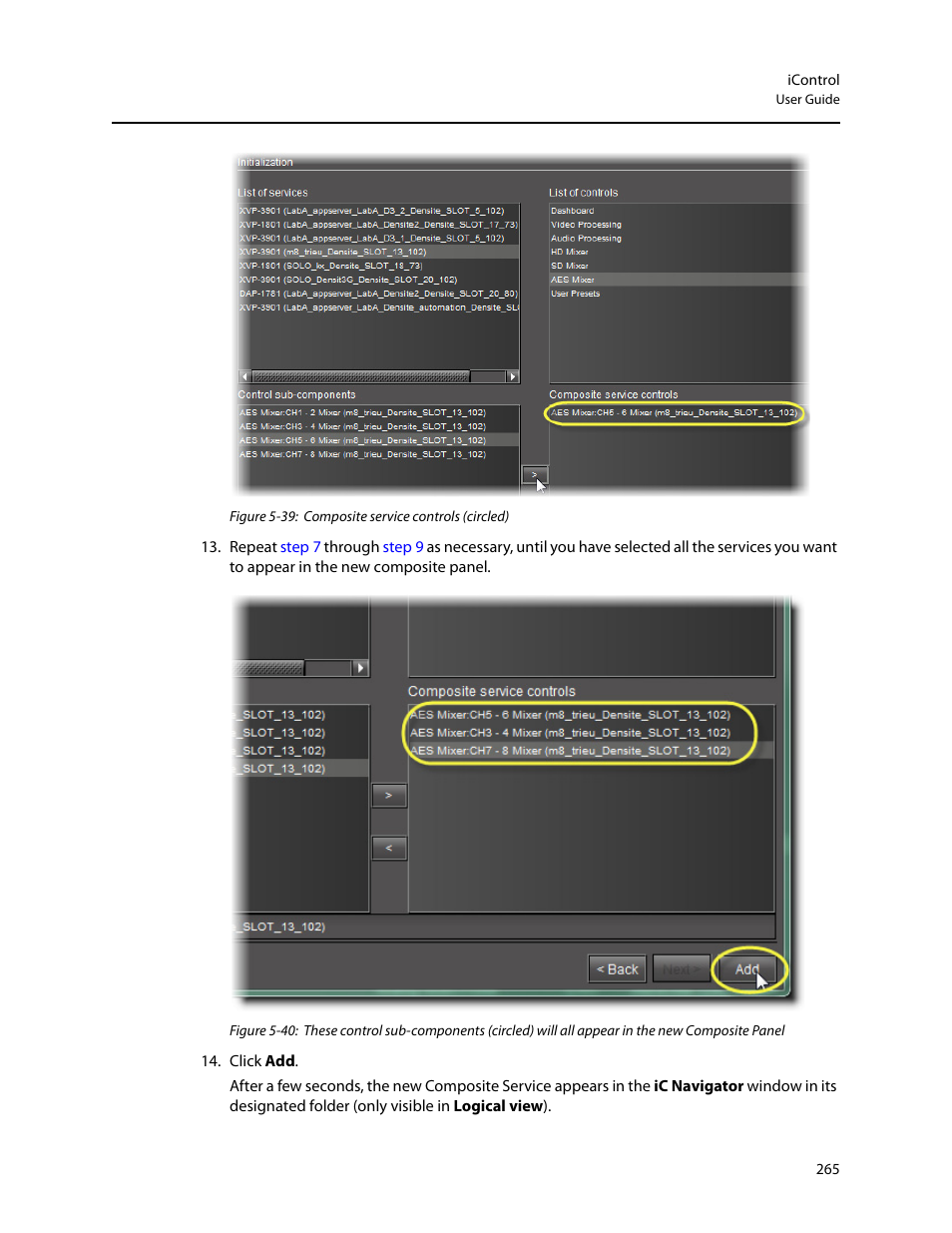 Grass Valley iControl V.4.43 User Manual | Page 275 / 772