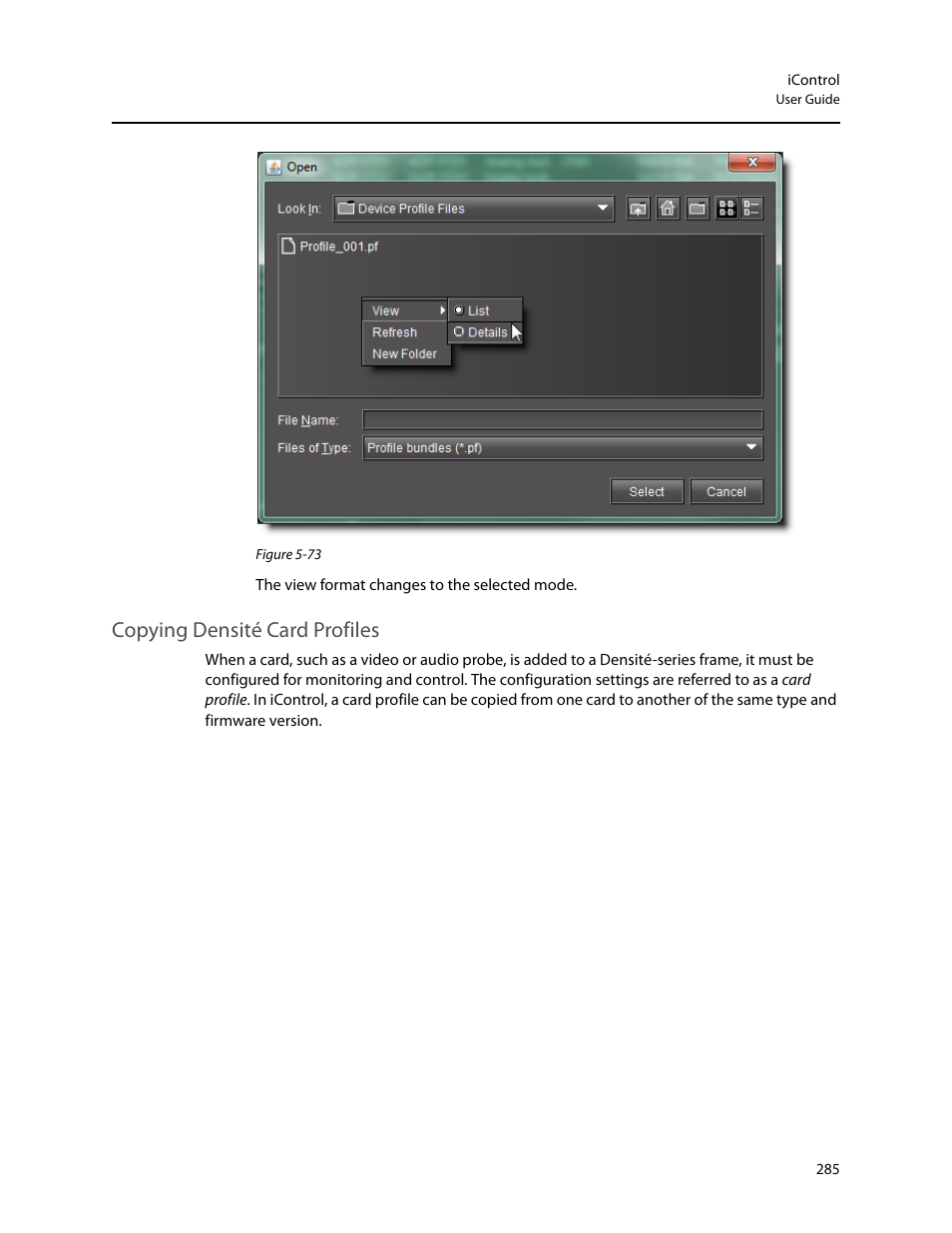 Copying densité card profiles | Grass Valley iControl V.4.43 User Manual | Page 295 / 772