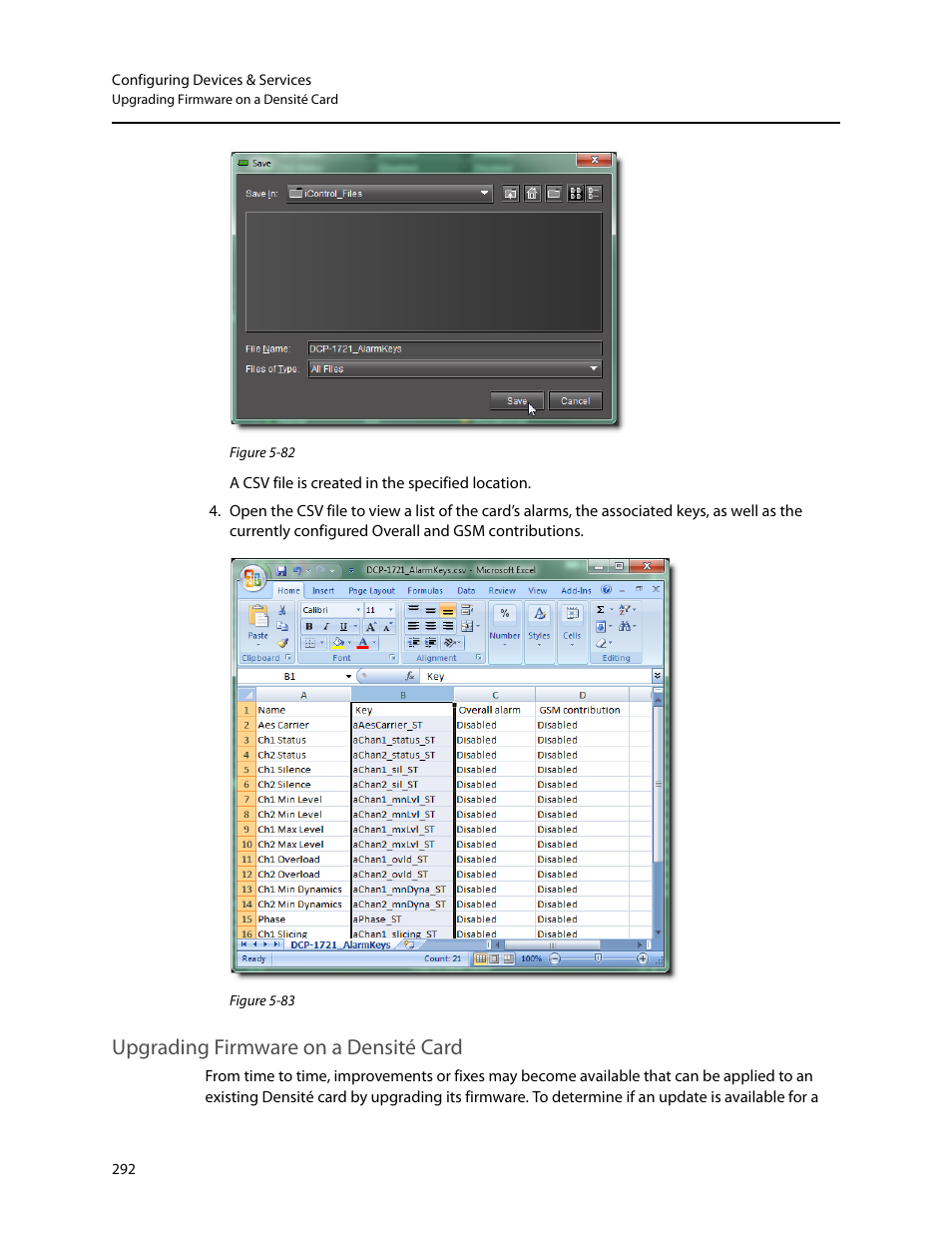 Upgrading firmware on a densité card | Grass Valley iControl V.4.43 User Manual | Page 302 / 772