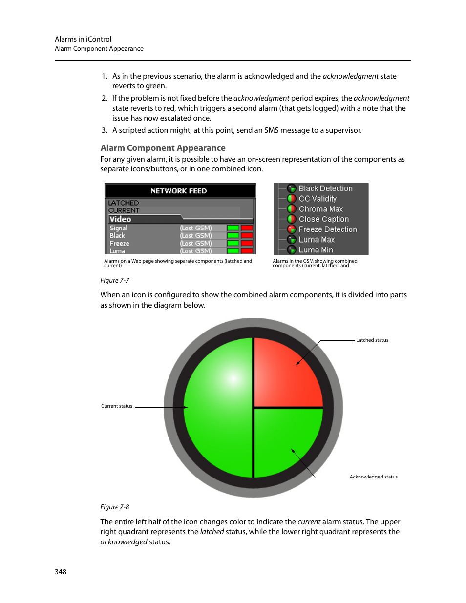 Alarm component appearance | Grass Valley iControl V.4.43 User Manual | Page 358 / 772