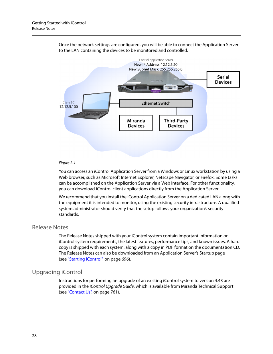 Release notes, Upgrading icontrol, Release notes upgrading icontrol | Grass Valley iControl V.4.43 User Manual | Page 38 / 772