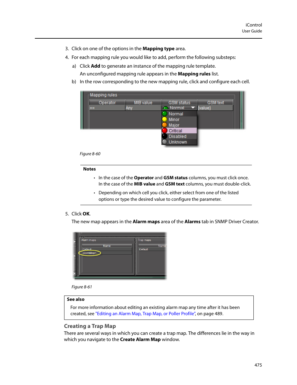 Creating a trap map | Grass Valley iControl V.4.43 User Manual | Page 485 / 772