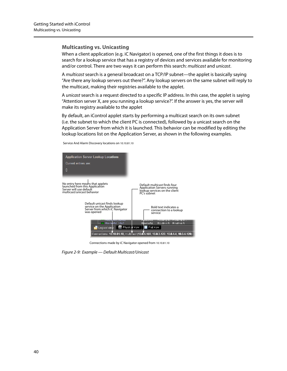 Multicasting vs. unicasting | Grass Valley iControl V.4.43 User Manual | Page 50 / 772
