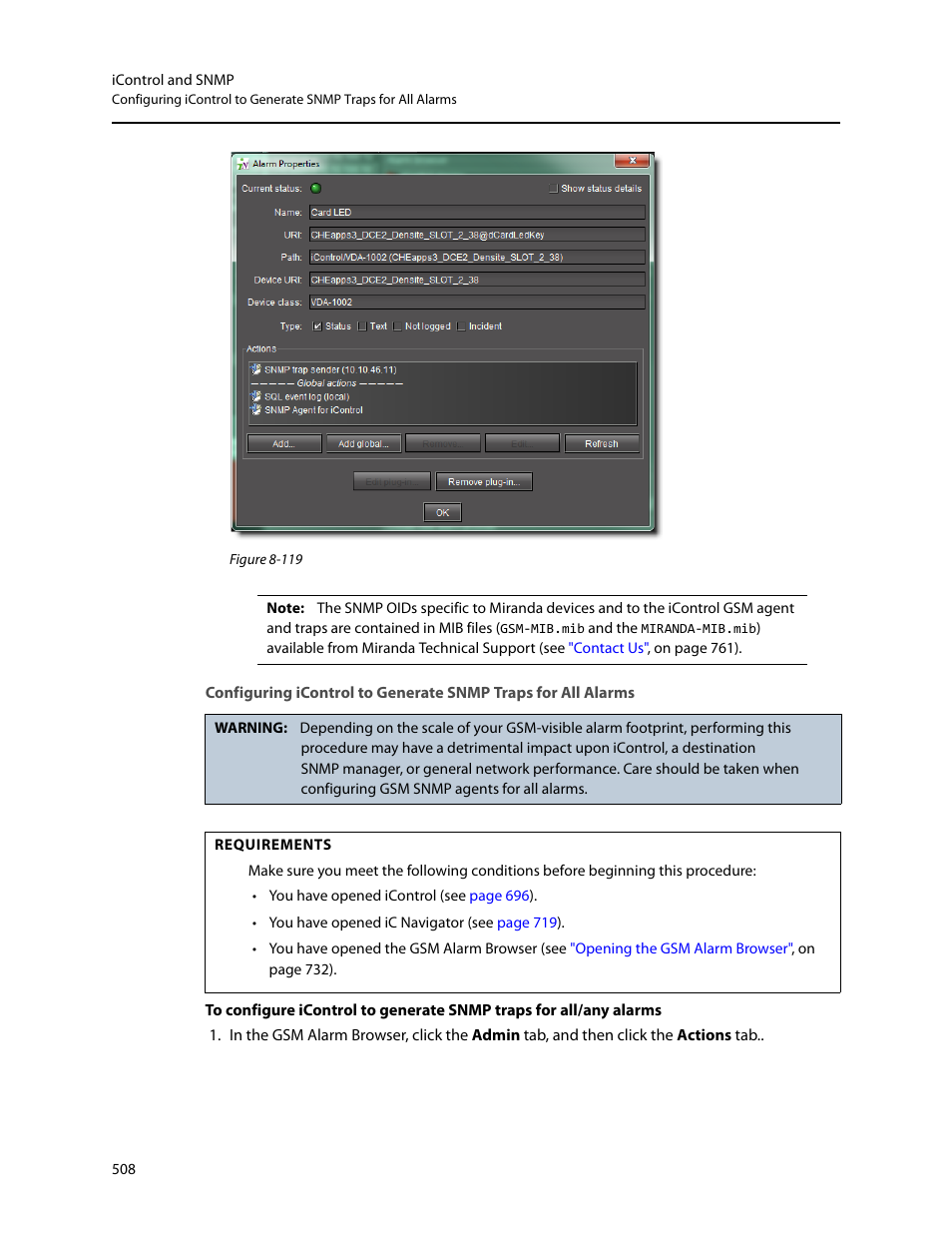 Grass Valley iControl V.4.43 User Manual | Page 518 / 772