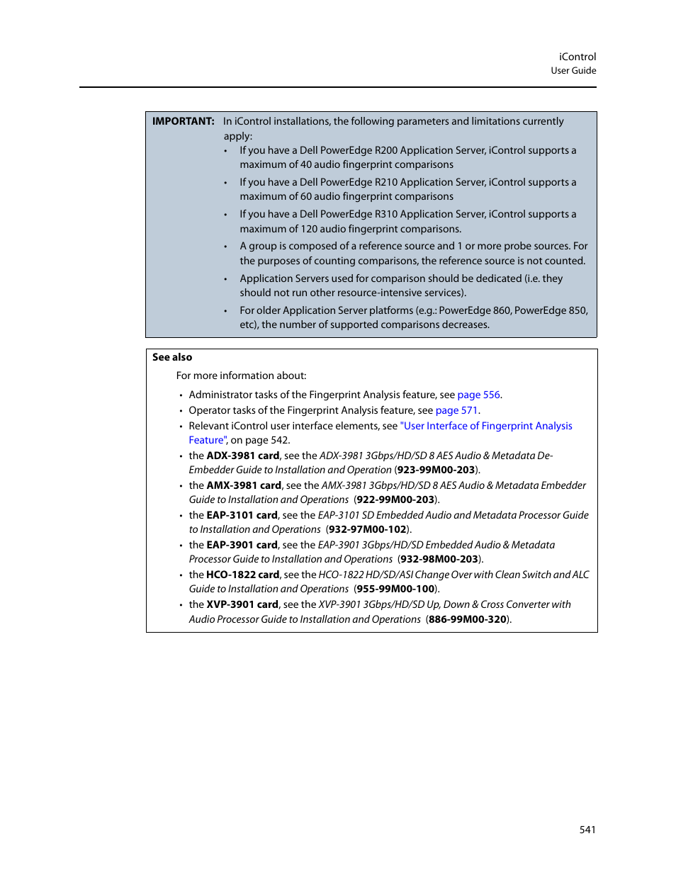 Grass Valley iControl V.4.43 User Manual | Page 551 / 772