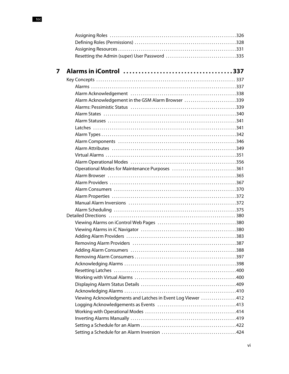 7alarms in icontrol | Grass Valley iControl V.4.43 User Manual | Page 6 / 772