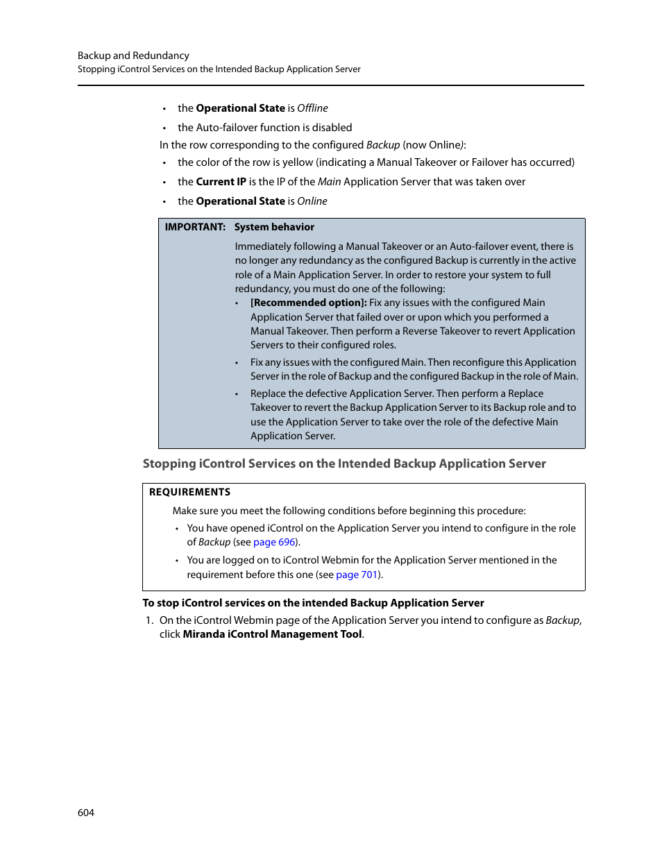 Stopping | Grass Valley iControl V.4.43 User Manual | Page 614 / 772
