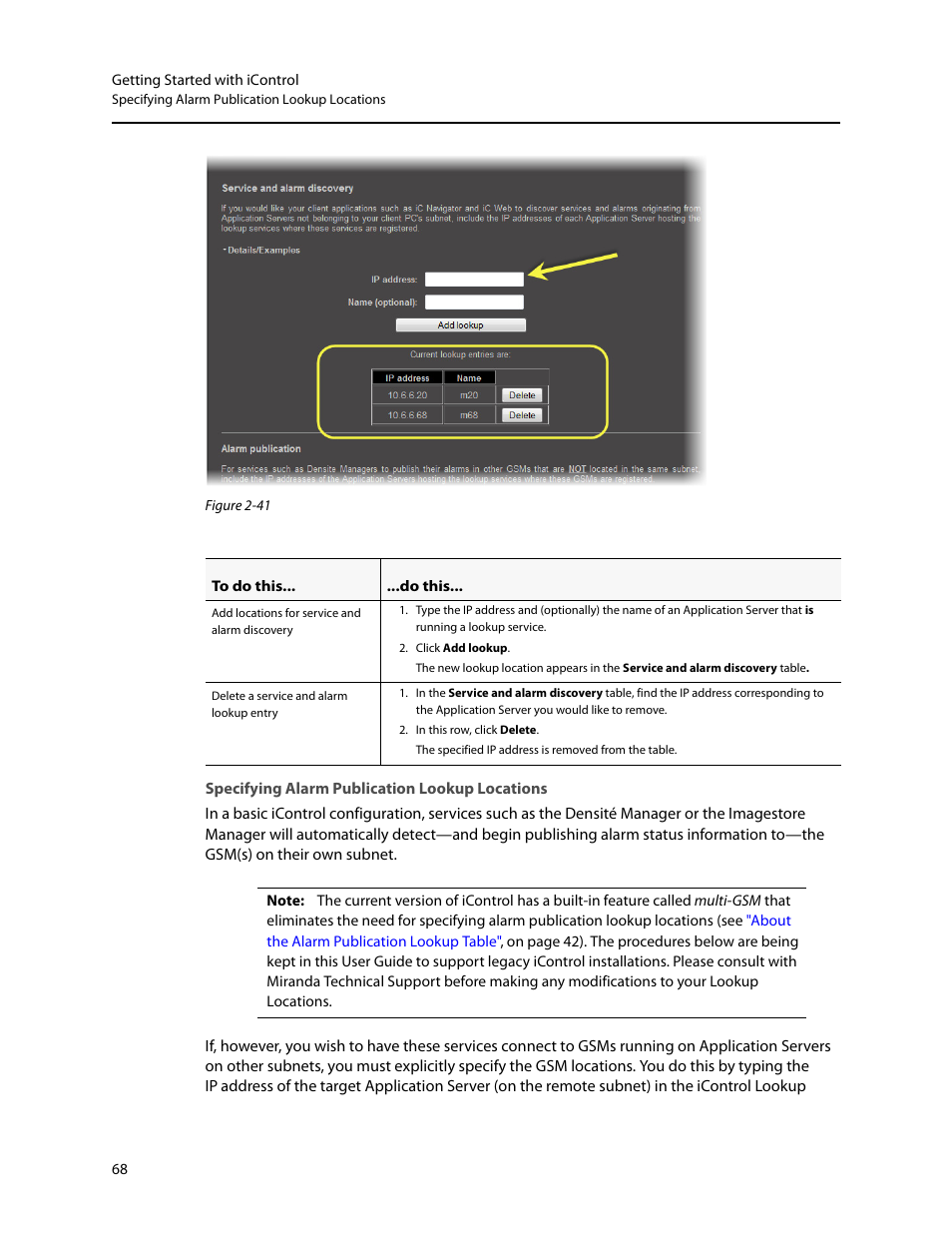 Specifying alarm publication lookup locations, Es on | Grass Valley iControl V.4.43 User Manual | Page 78 / 772