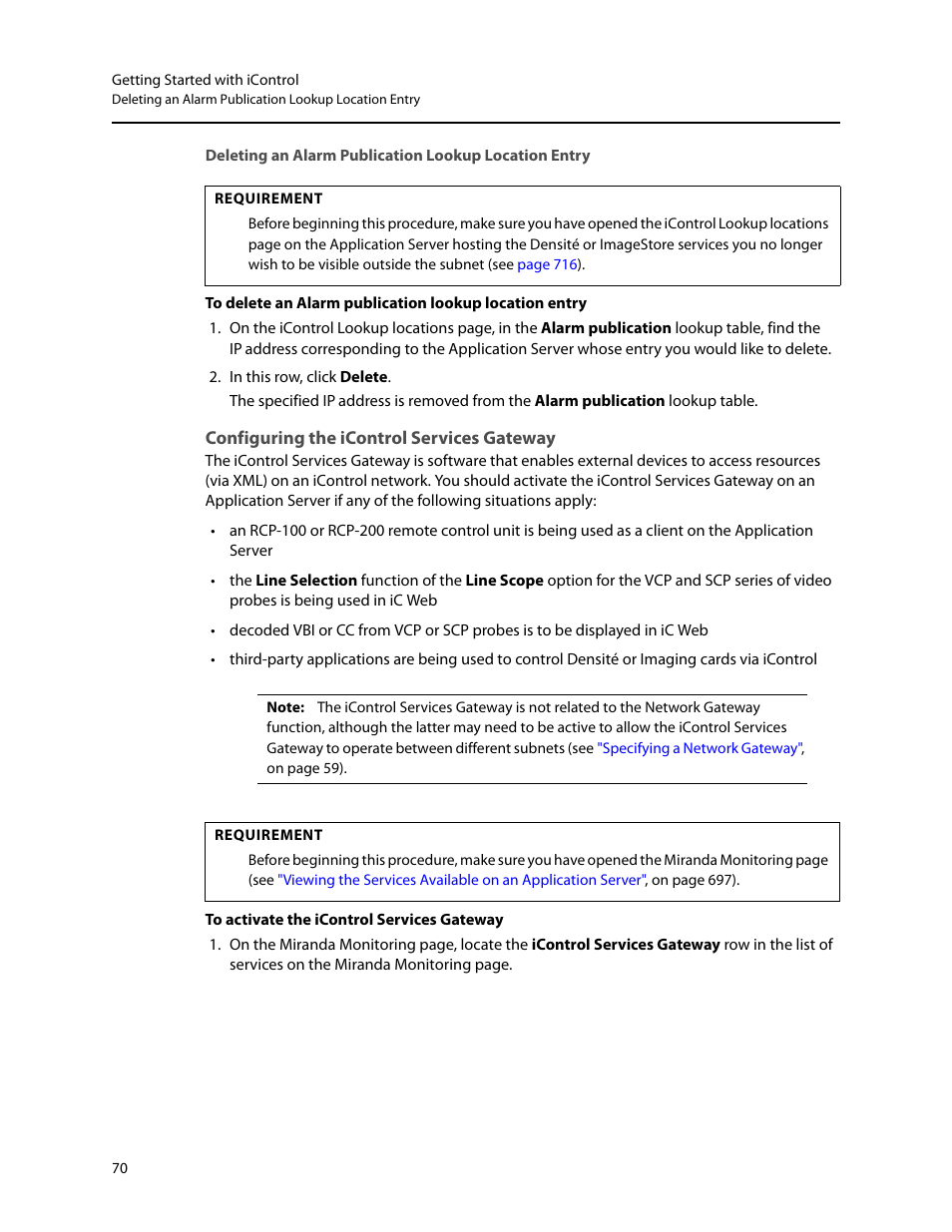 Configuring the icontrol services gateway | Grass Valley iControl V.4.43 User Manual | Page 80 / 772