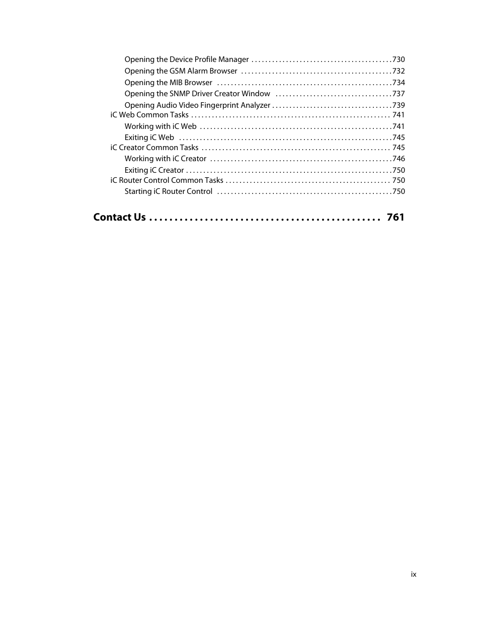 Contact us | Grass Valley iControl V.4.43 User Manual | Page 9 / 772