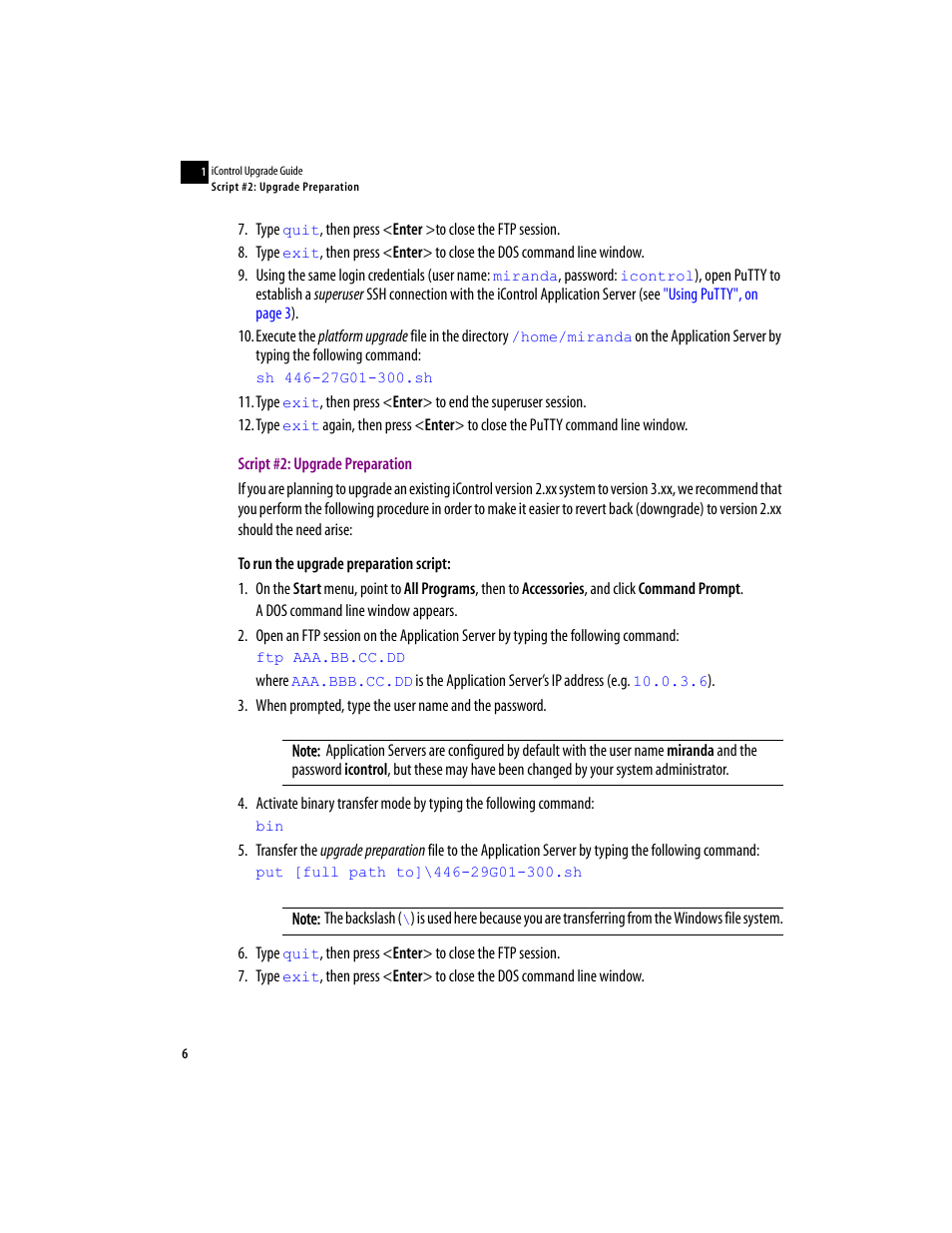Script #2: upgrade preparation | Grass Valley iControl V.4.00 User Manual | Page 10 / 17