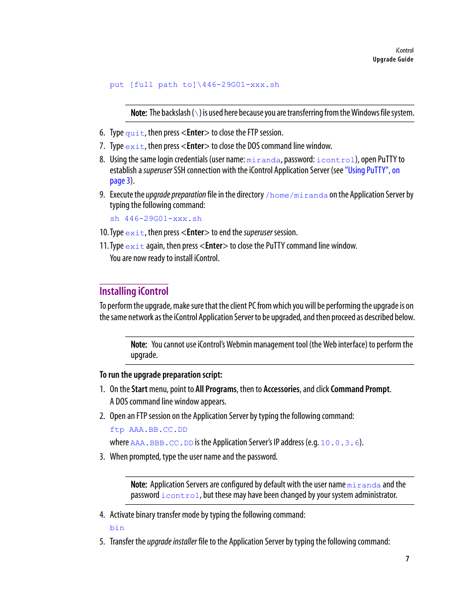 Installing icontrol | Grass Valley iControl Upgrade Guide User Manual | Page 11 / 17