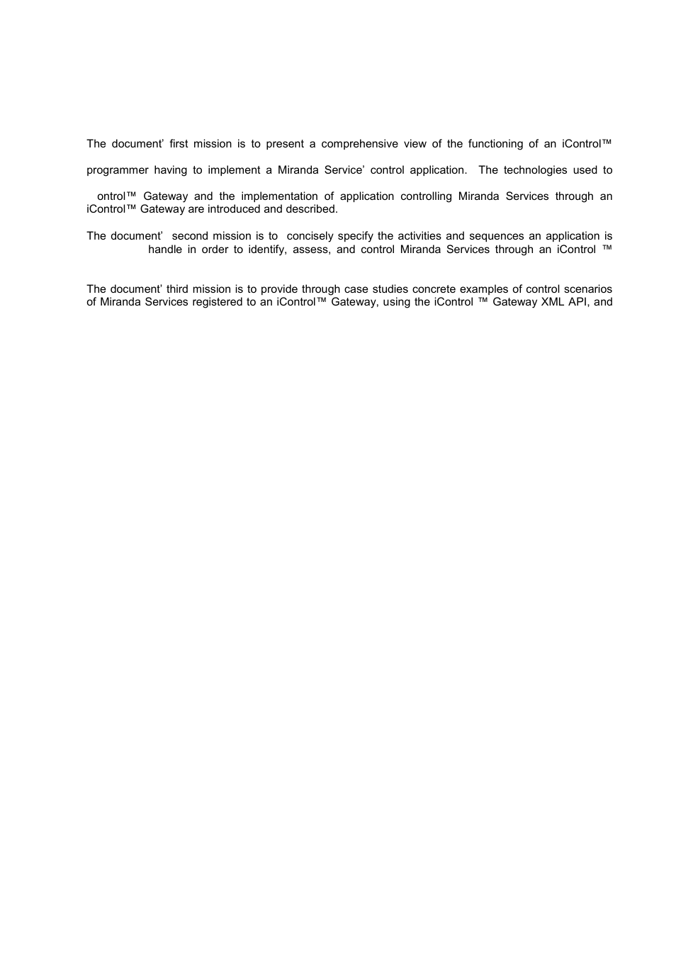 Document scope | Grass Valley iControl Services Gateway User Manual | Page 3 / 26