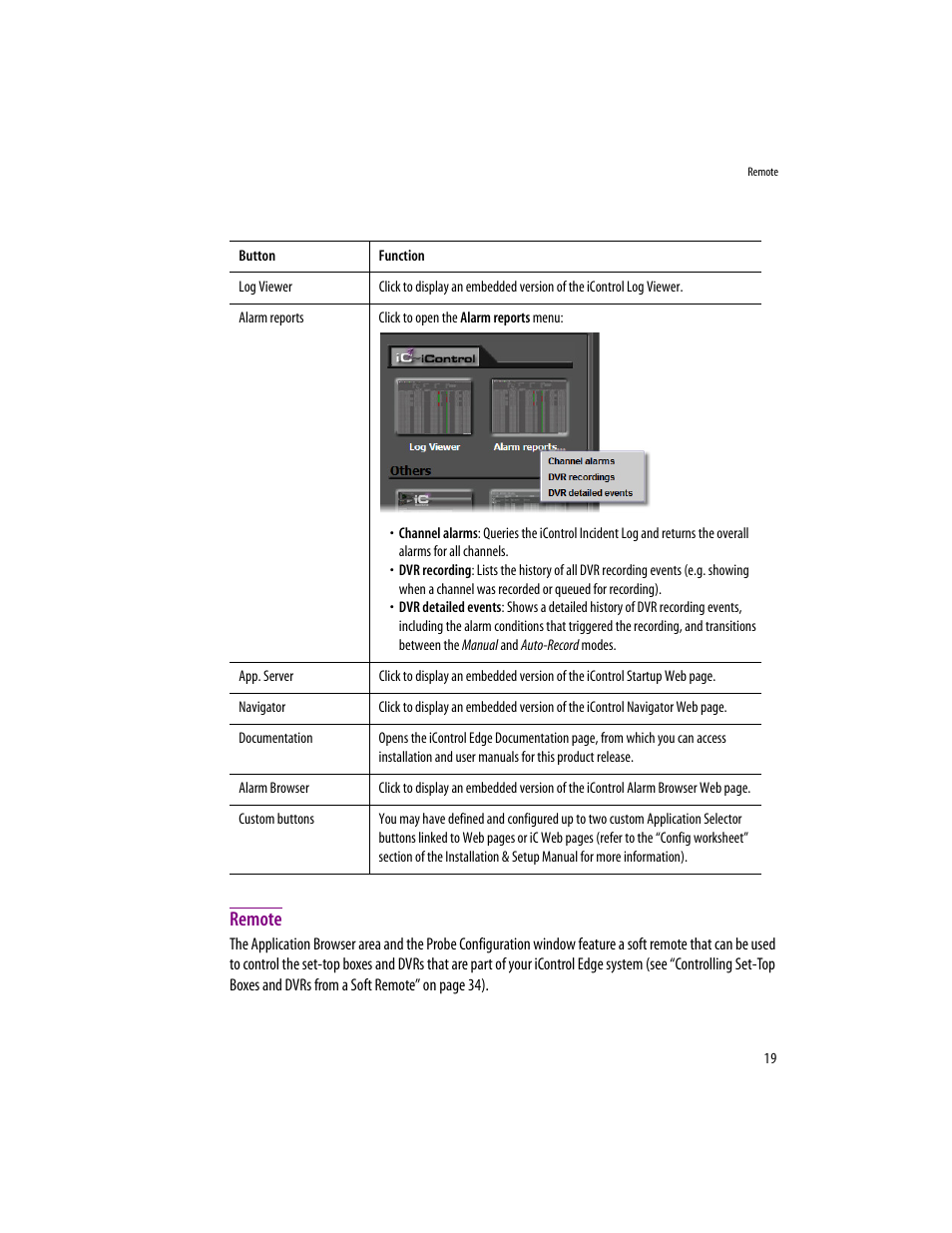 Remote | Grass Valley iControlEdge v.1.20 User Manual | Page 23 / 62