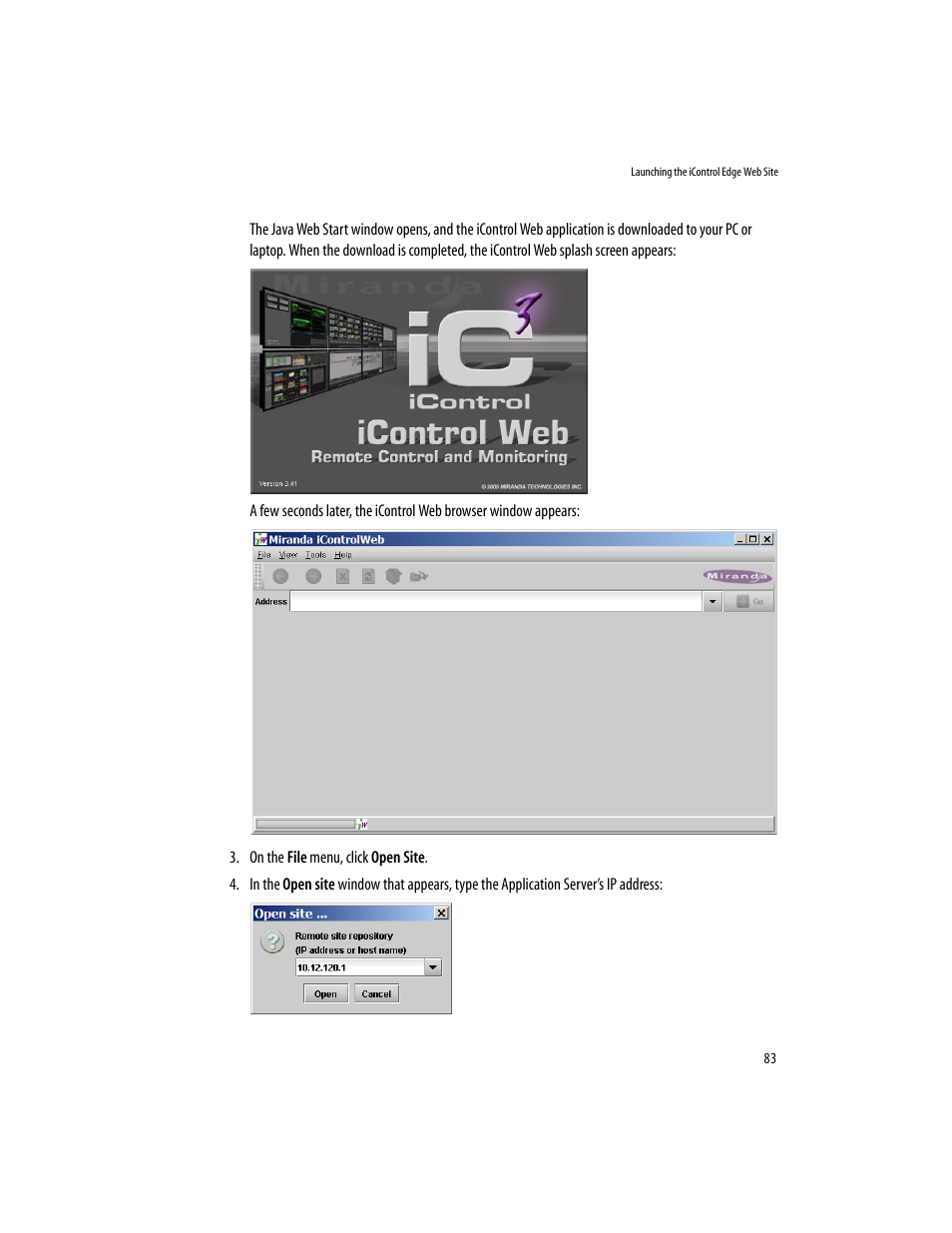 Grass Valley iControlEdge v.1.20 Installation User Manual | Page 87 / 110