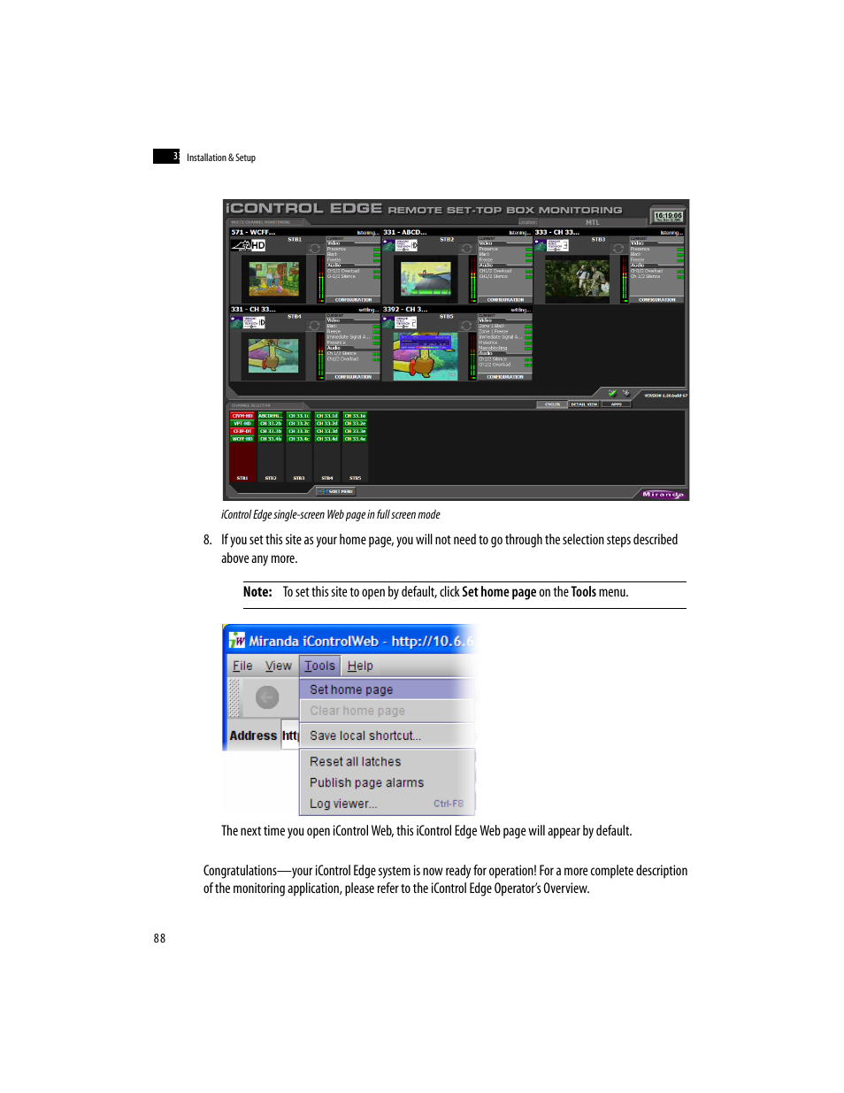 Grass Valley iControlEdge v.1.20 Installation User Manual | Page 92 / 110