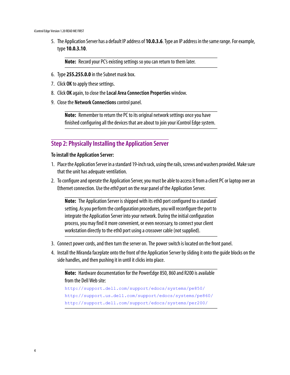 Grass Valley iControlEdge v.1.20 ReadMeFirst User Manual | Page 4 / 7