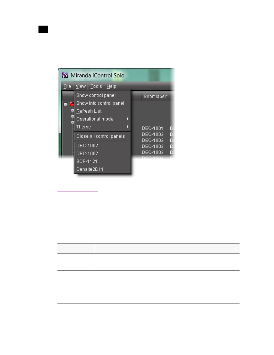 Control panel tabs | Grass Valley iControl Solo User Manual | Page 16 / 31