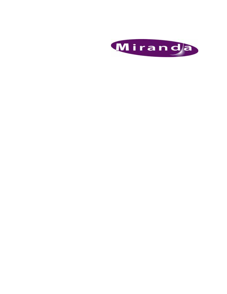 Contact us, Miranda technical support, Corporate head office | Grass Valley iControl Solo User Manual | Page 31 / 31