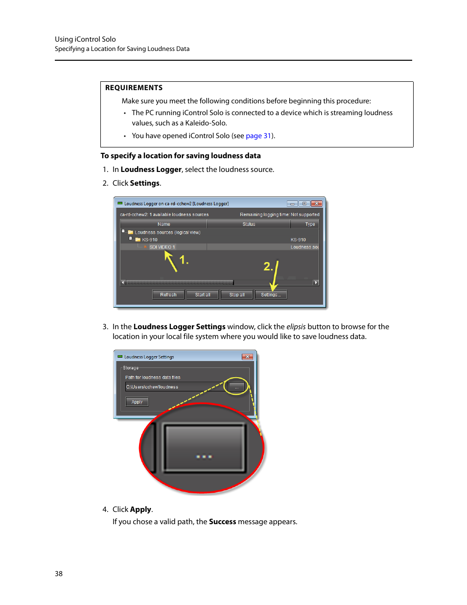 Grass Valley iControl Solo v.6.00 User Manual | Page 42 / 70