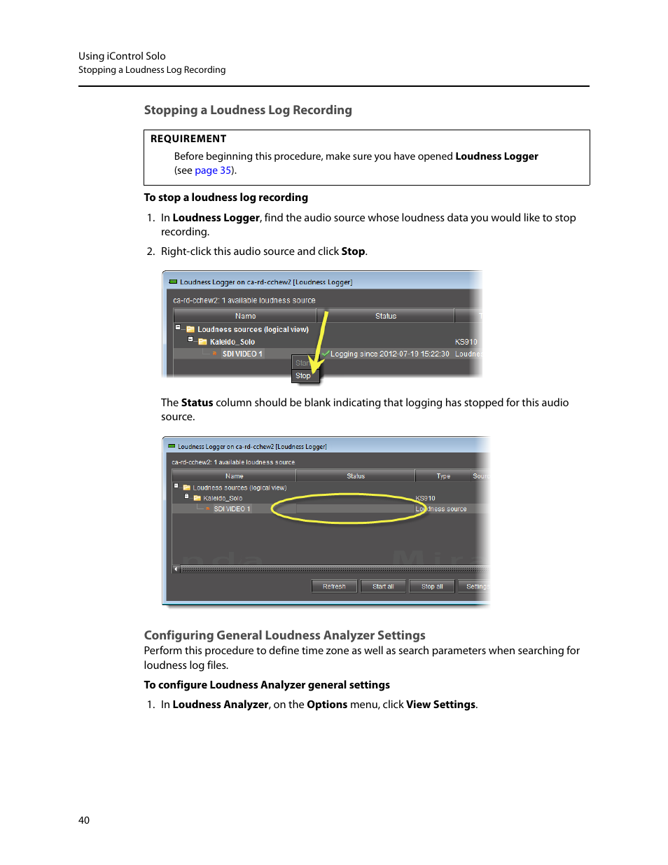 Grass Valley iControl Solo v.6.00 User Manual | Page 44 / 70