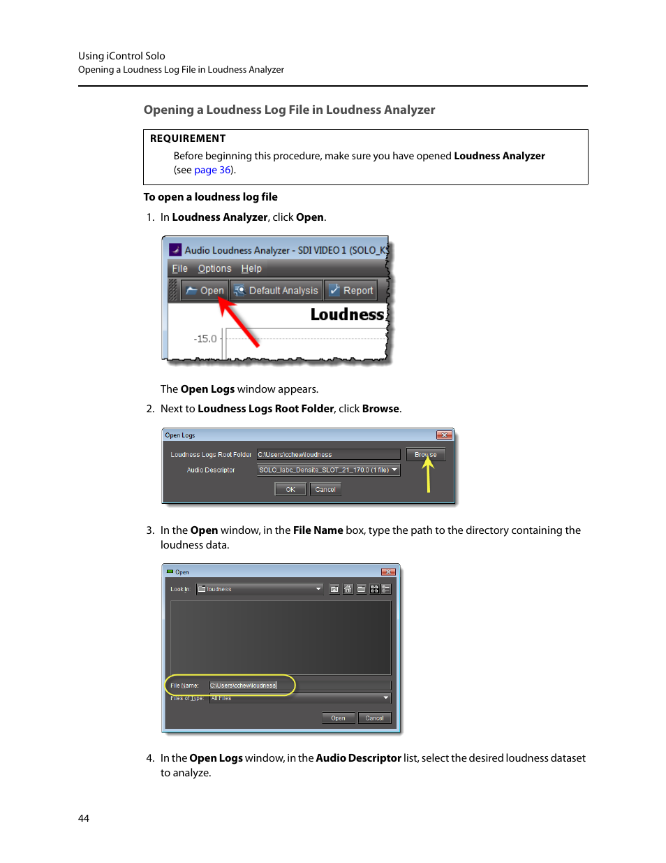 Grass Valley iControl Solo v.6.00 User Manual | Page 48 / 70