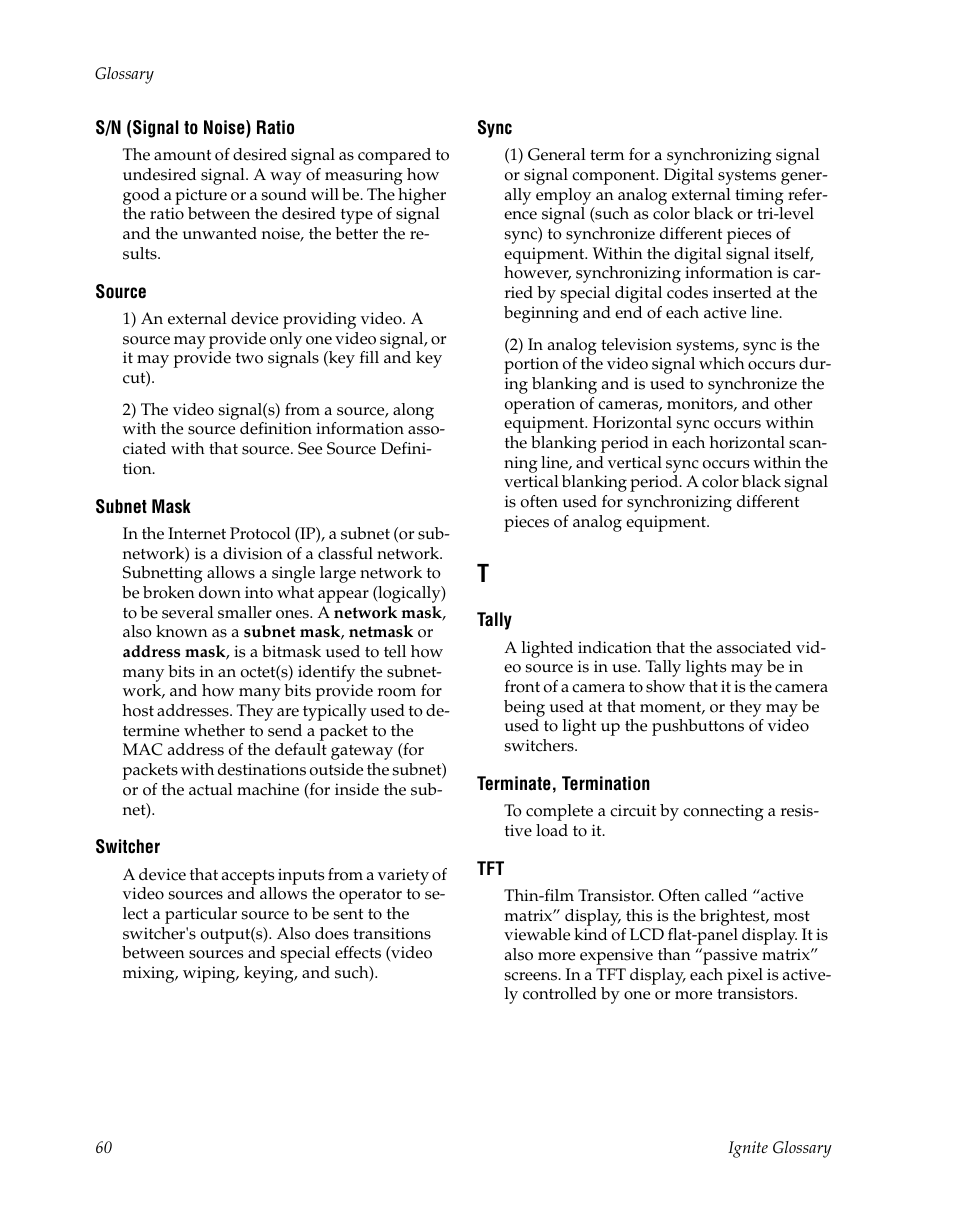 Grass Valley JSC-2300 SHOT User Manual | Page 60 / 66