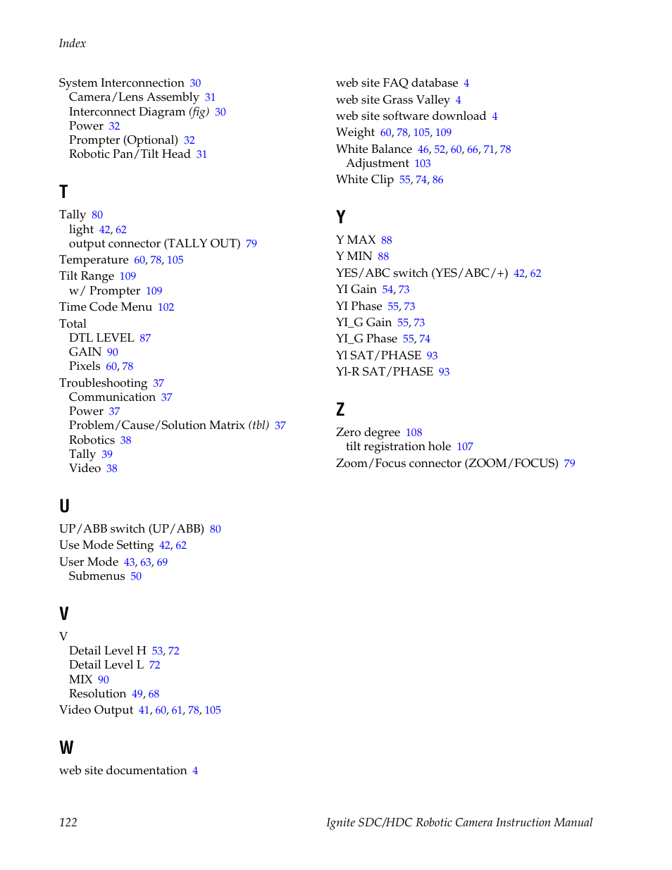 Grass Valley Ignite SDC User Manual | Page 122 / 122