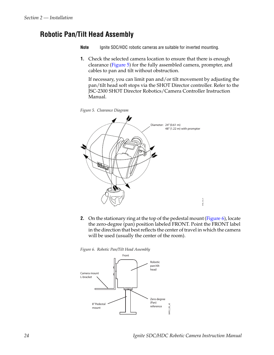 Robotic pan/tilt head assembly | Grass Valley Ignite SDC User Manual | Page 24 / 122