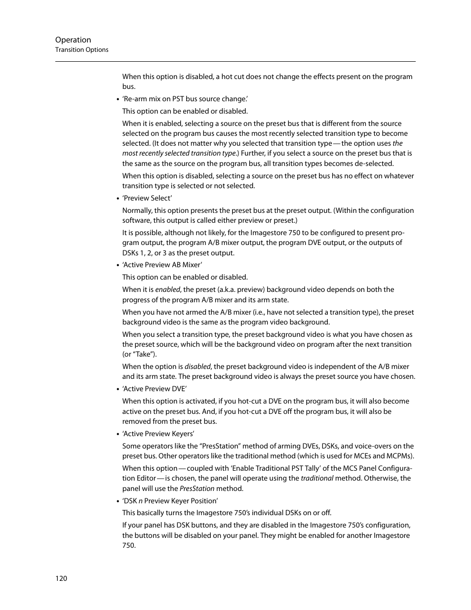 Grass Valley iMC-Panel-100 v.7.2.9.0 User Manual | Page 132 / 190