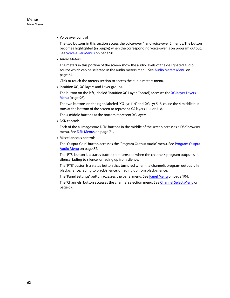 Grass Valley iMC-Panel-100 v.7.2.9.0 User Manual | Page 74 / 190