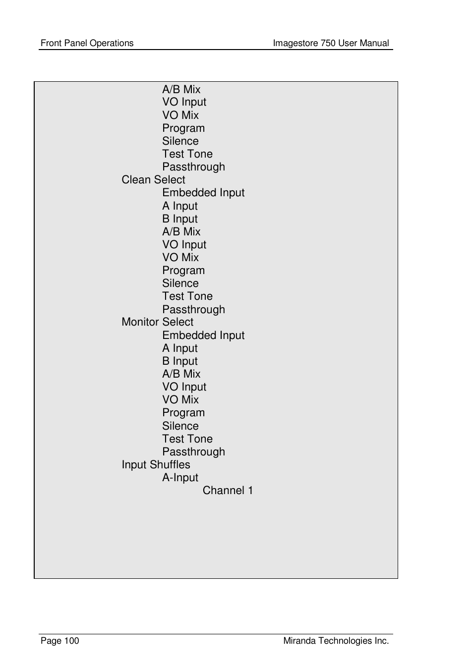 Grass Valley Imagestore 750 v.2.0.1 User Manual | Page 100 / 421