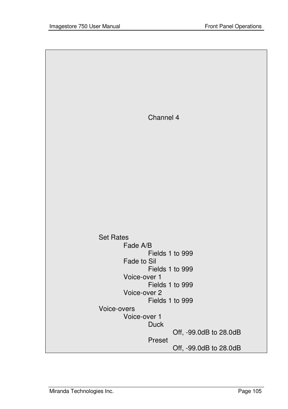 Grass Valley Imagestore 750 v.2.0.1 User Manual | Page 105 / 421