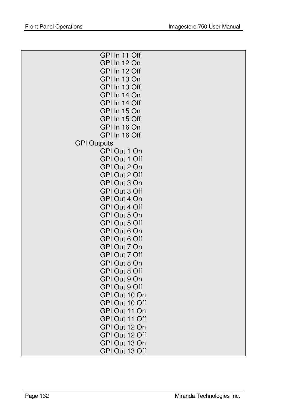 Grass Valley Imagestore 750 v.2.0.1 User Manual | Page 132 / 421