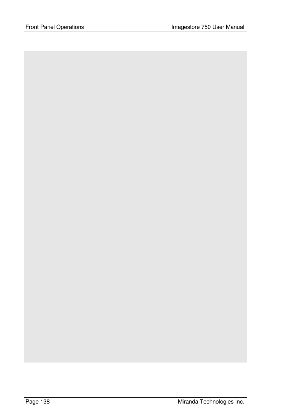 Grass Valley Imagestore 750 v.2.0.1 User Manual | Page 138 / 421