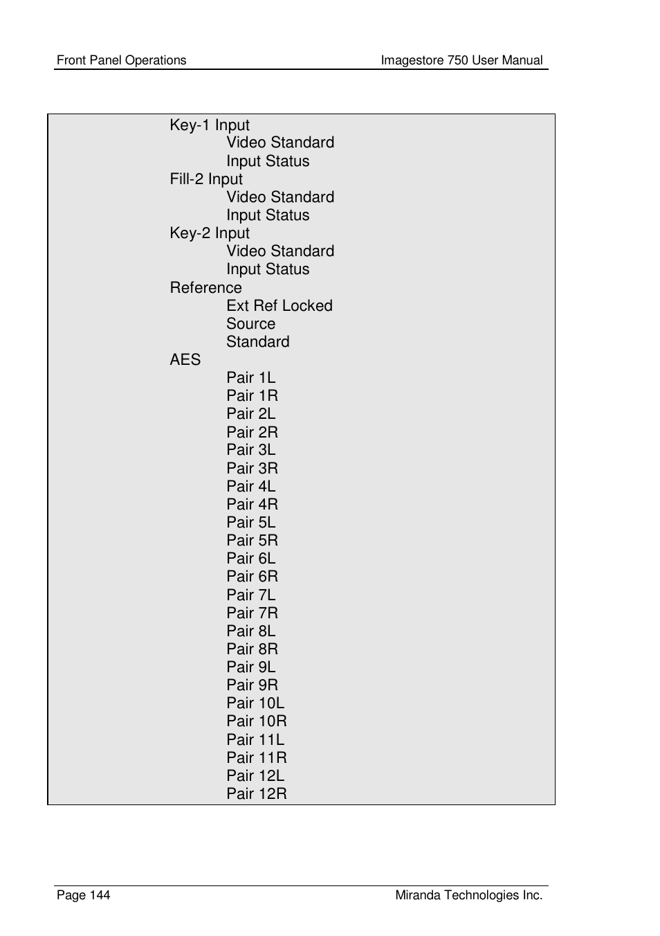 Grass Valley Imagestore 750 v.2.0.1 User Manual | Page 144 / 421