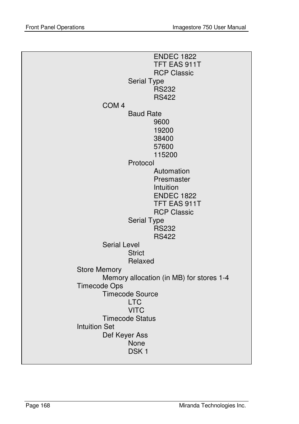 Grass Valley Imagestore 750 v.2.0.1 User Manual | Page 168 / 421