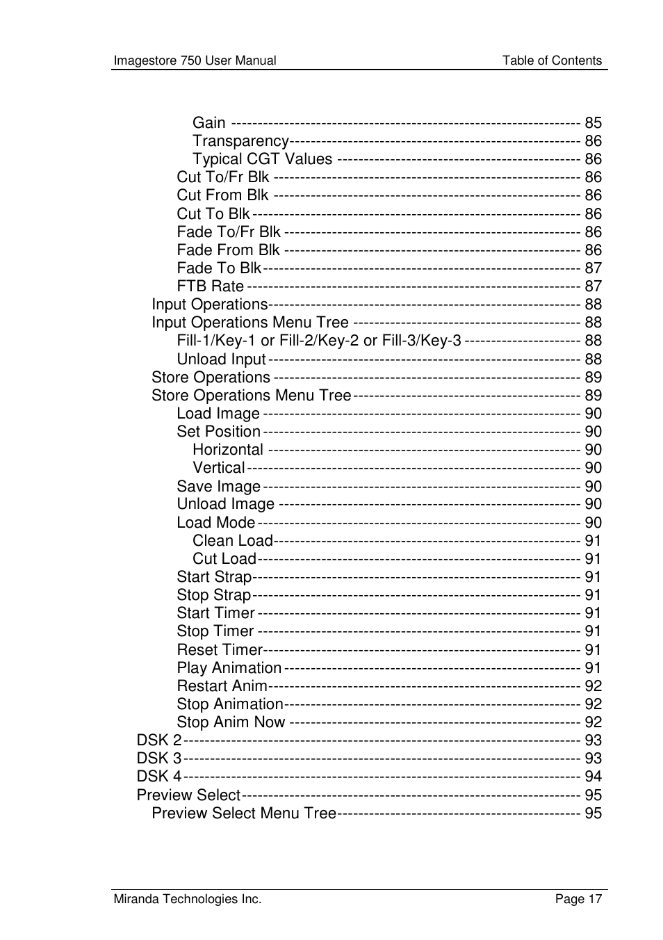 Grass Valley Imagestore 750 v.2.0.1 User Manual | Page 17 / 421
