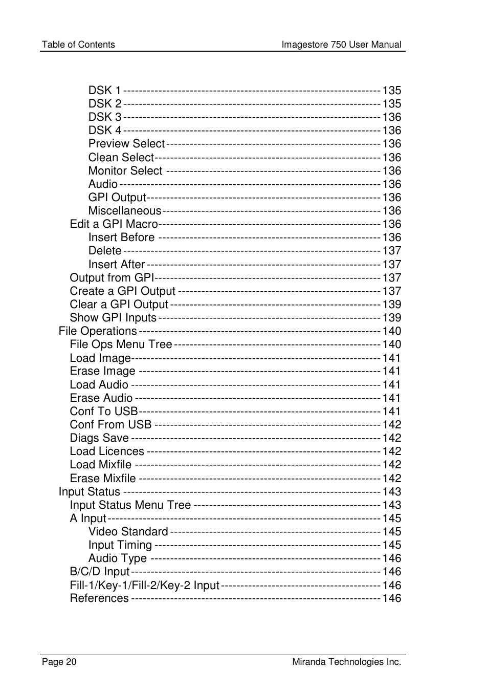 Grass Valley Imagestore 750 v.2.0.1 User Manual | Page 20 / 421