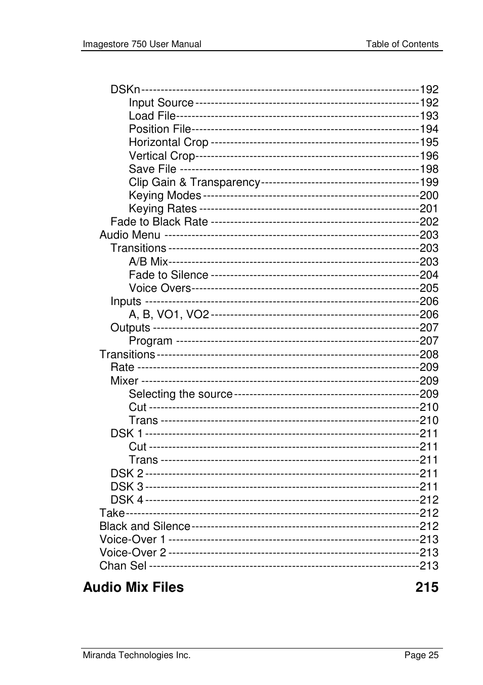 Grass Valley Imagestore 750 v.2.0.1 User Manual | Page 25 / 421
