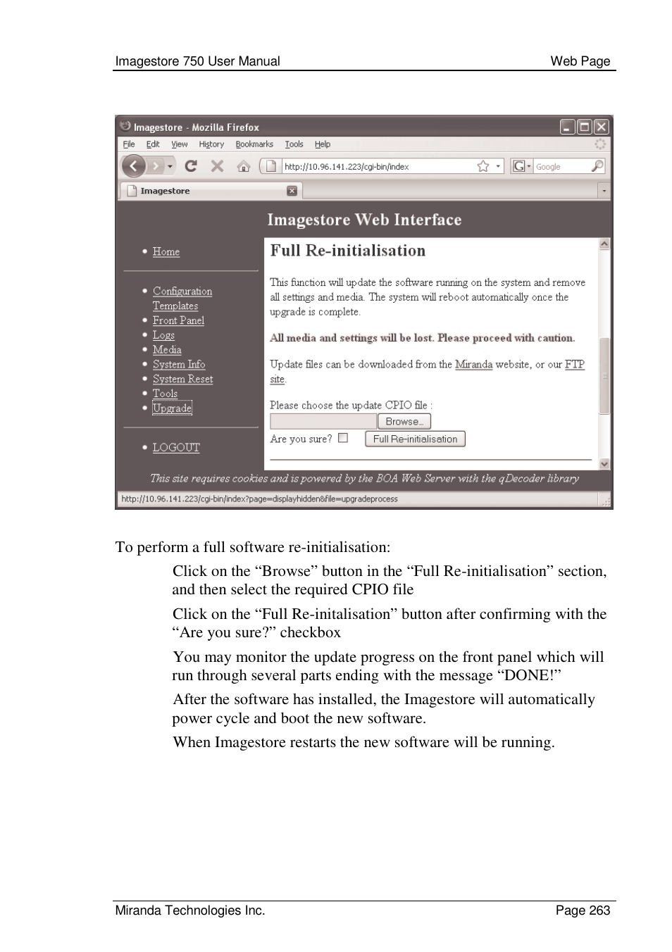Grass Valley Imagestore 750 v.2.0.1 User Manual | Page 263 / 421