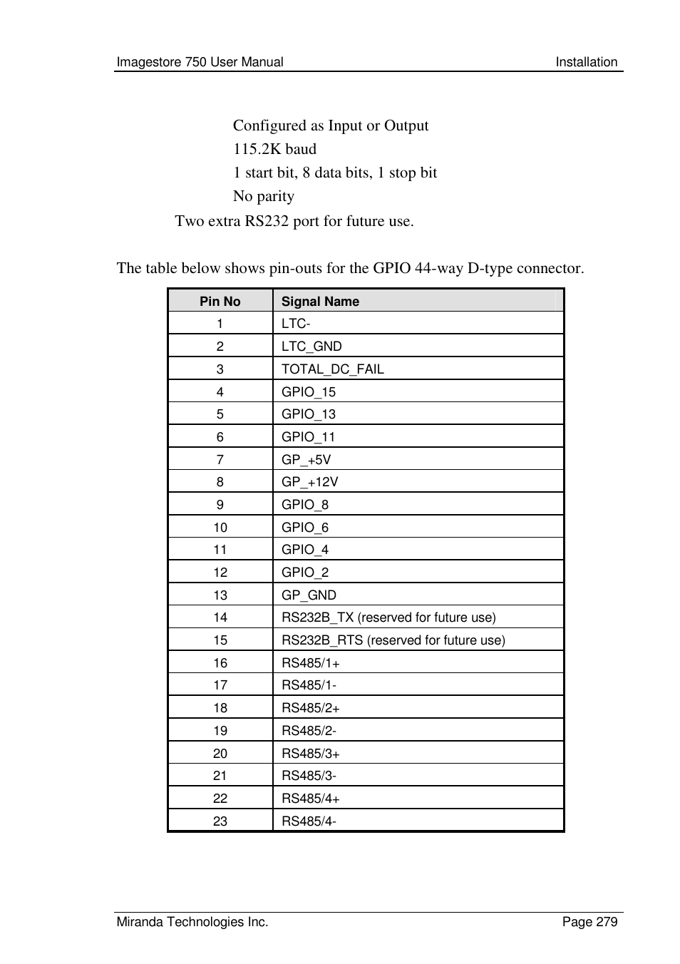 Grass Valley Imagestore 750 v.2.0.1 User Manual | Page 279 / 421