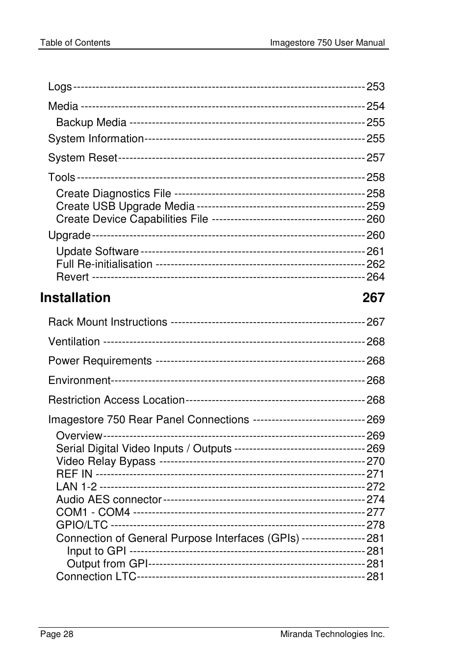 Grass Valley Imagestore 750 v.2.0.1 User Manual | Page 28 / 421