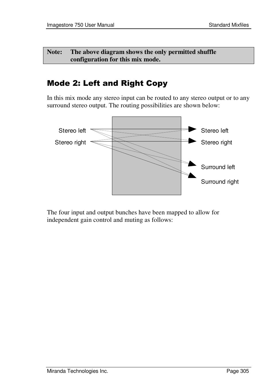 Mode 2: left and right copy | Grass Valley Imagestore 750 v.2.0.1 User Manual | Page 305 / 421