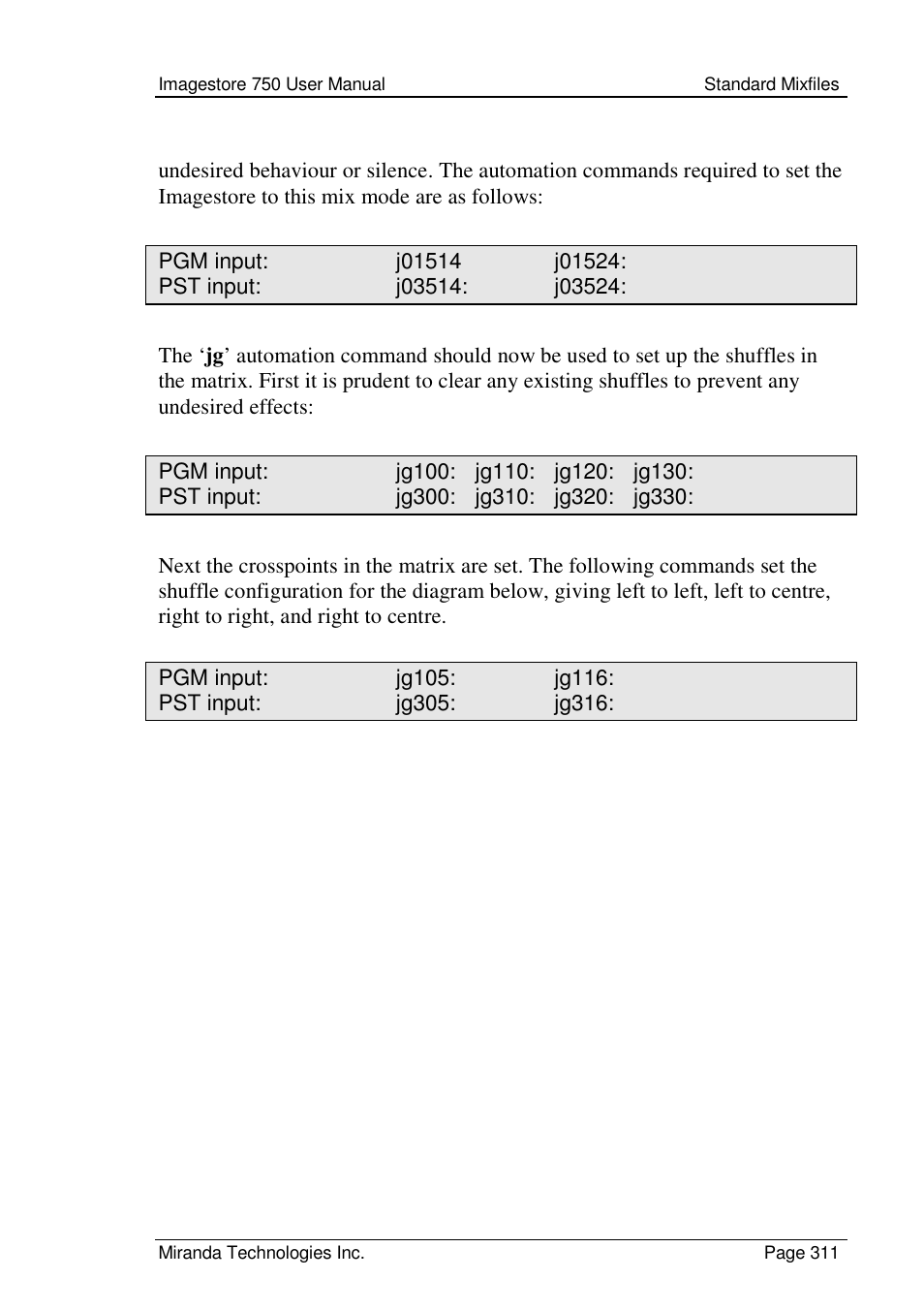 Grass Valley Imagestore 750 v.2.0.1 User Manual | Page 311 / 421