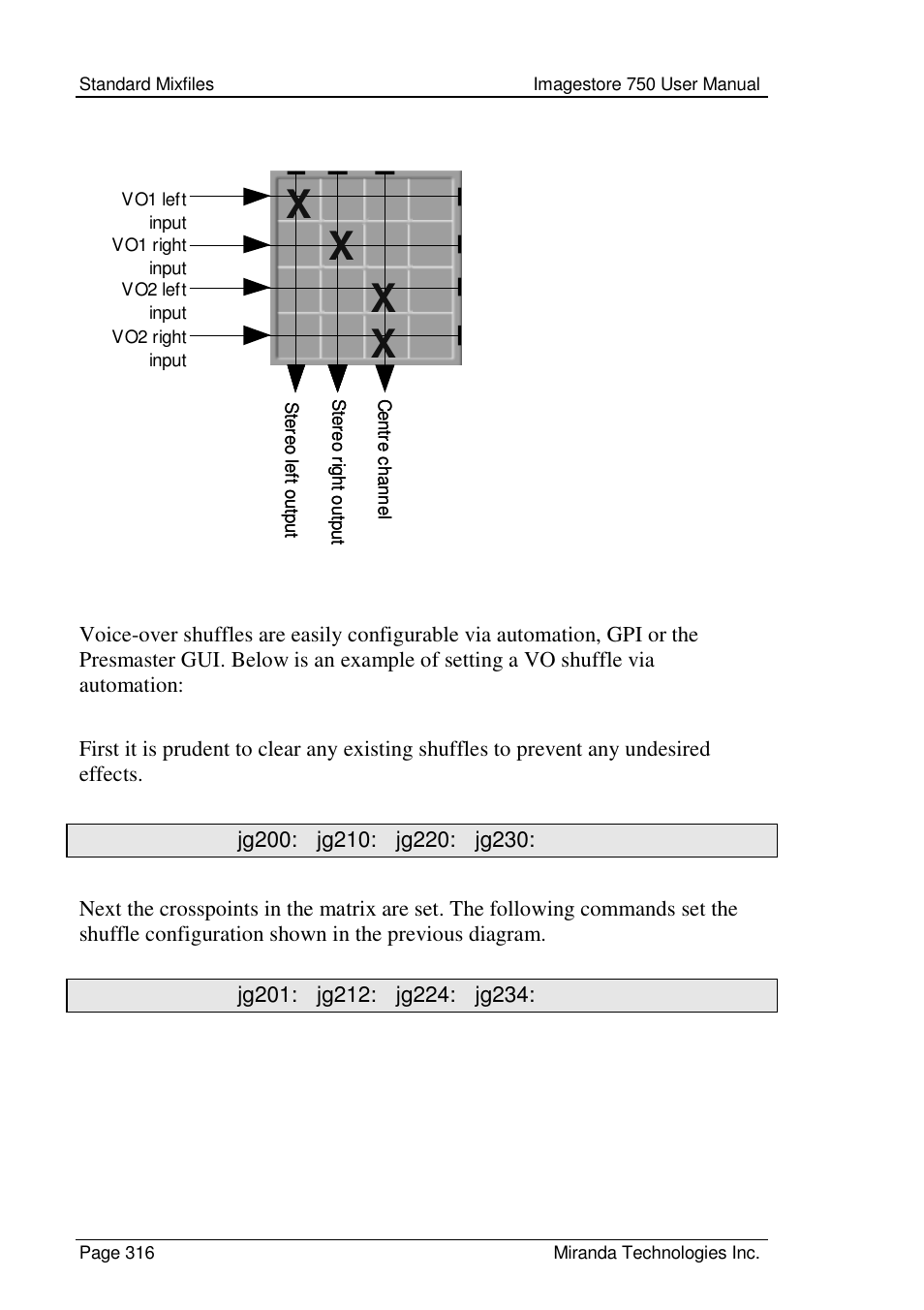 Xx x | Grass Valley Imagestore 750 v.2.0.1 User Manual | Page 316 / 421