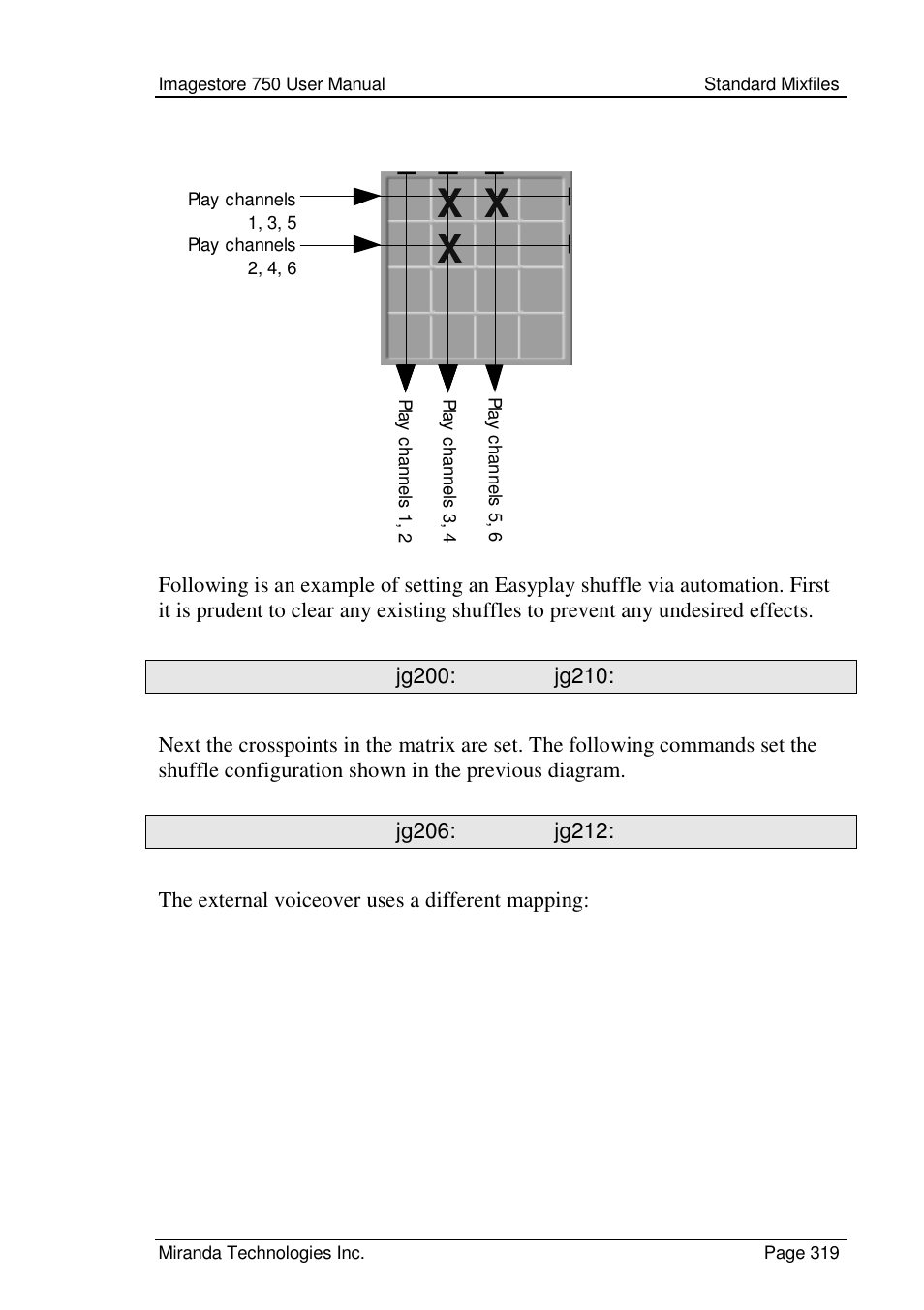 X x x | Grass Valley Imagestore 750 v.2.0.1 User Manual | Page 319 / 421